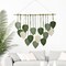Wall Hanging Decor Leaves Tapestry Boho Wall Decor (LightGreen-M)